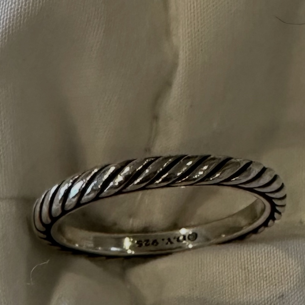 David Yurman 3mm Stack Ring-Size 8.5